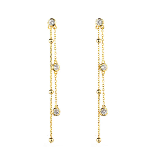 Pendientes Circonitas Largos