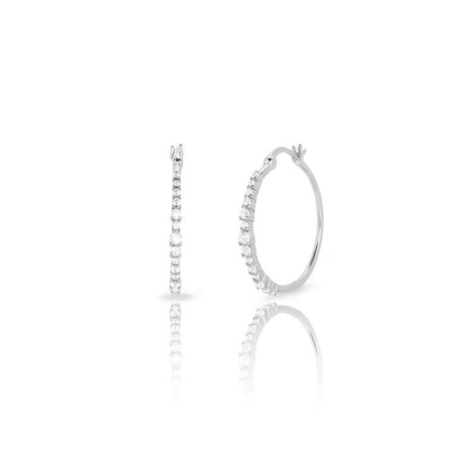 Aros Circonitas Plateado