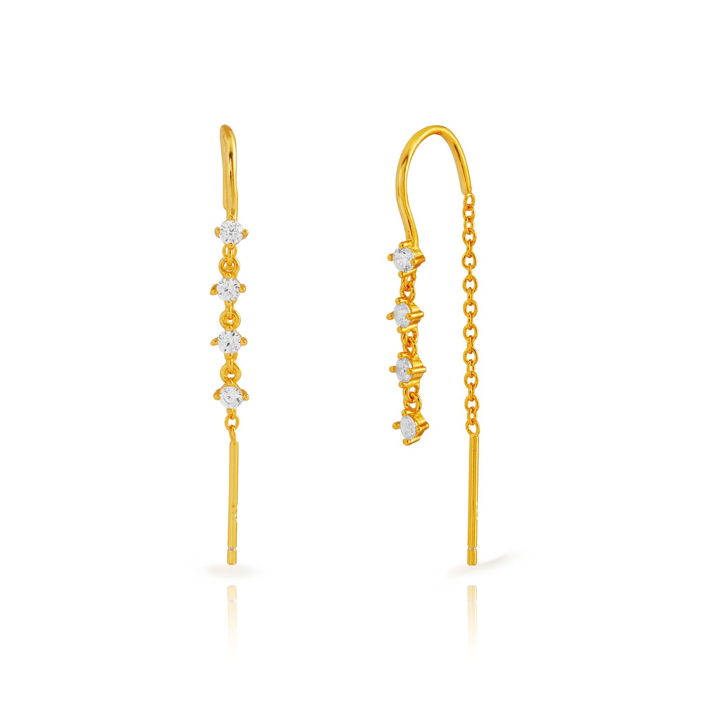 Pendientes Cuatro Circonitas