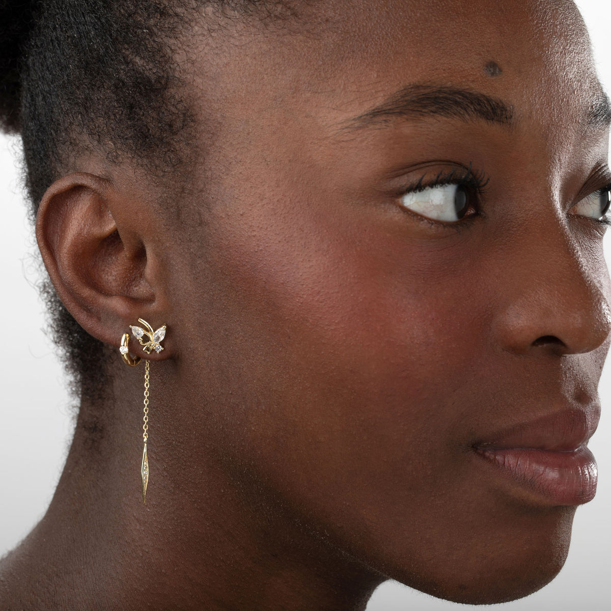 Piercing aro circonita