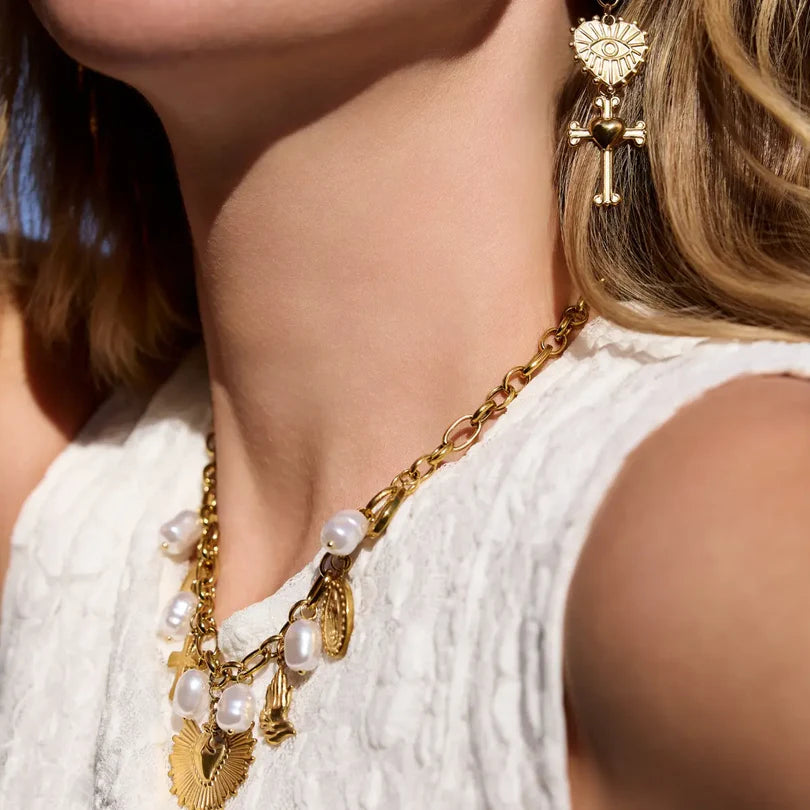 Collar Abalorios Religiosos