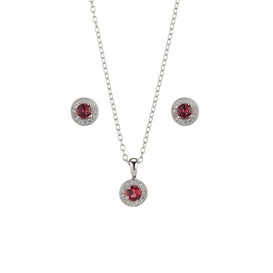 Conjunto Circonita Roja
