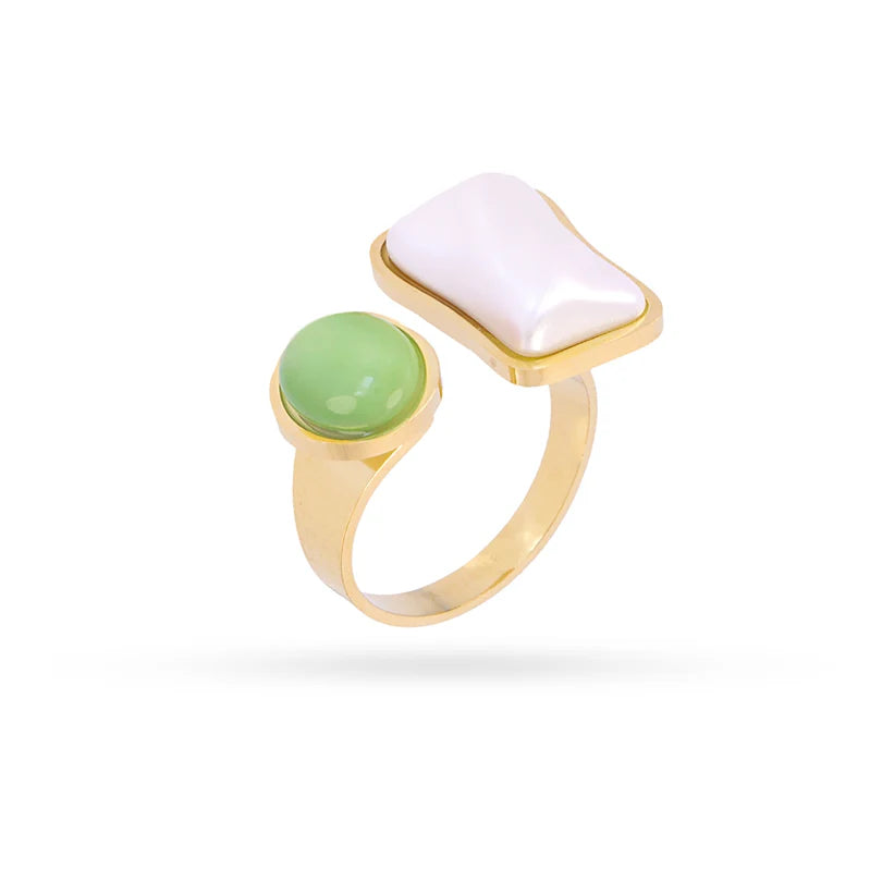 Anillo Perla y Piedra