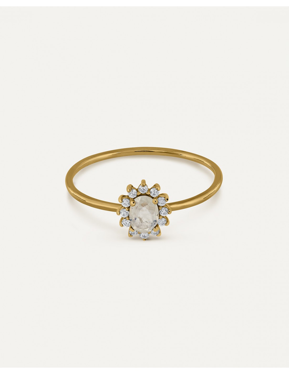 Anillo Rosetón 9kts