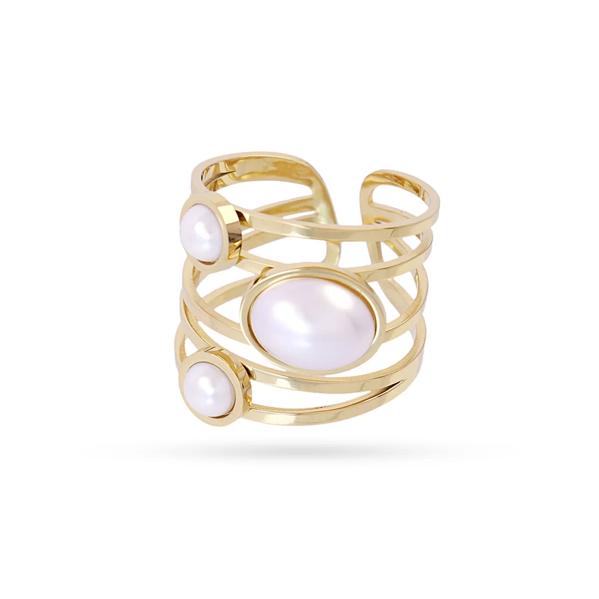 Anillo Triple Perla