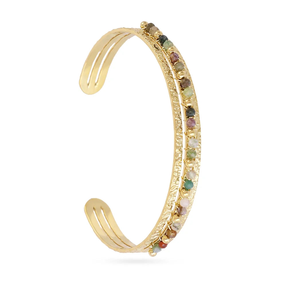 Brazalete piedras verdes