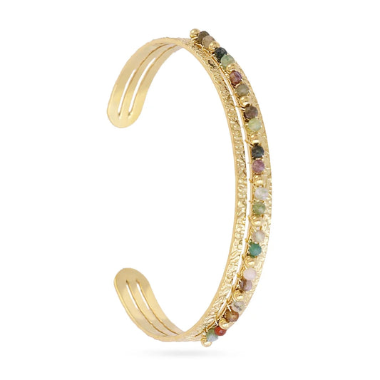 Brazalete piedras verdes