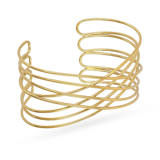 Brazalete acero entrelazado