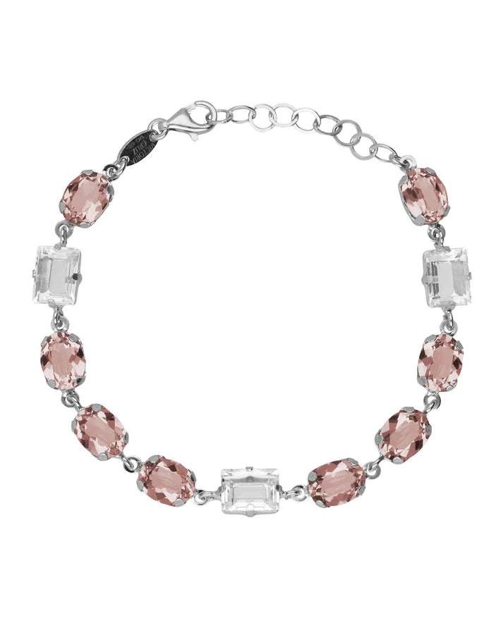 Pulsera Cristal Rosa Vintage Victoria Cruz