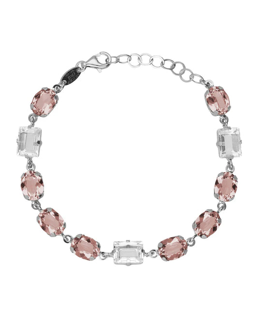 Pulsera Cristal Rosa Vintage Victoria Cruz