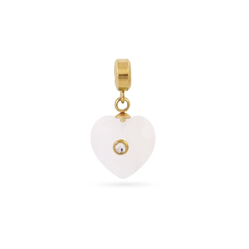 Charm piedra corazón