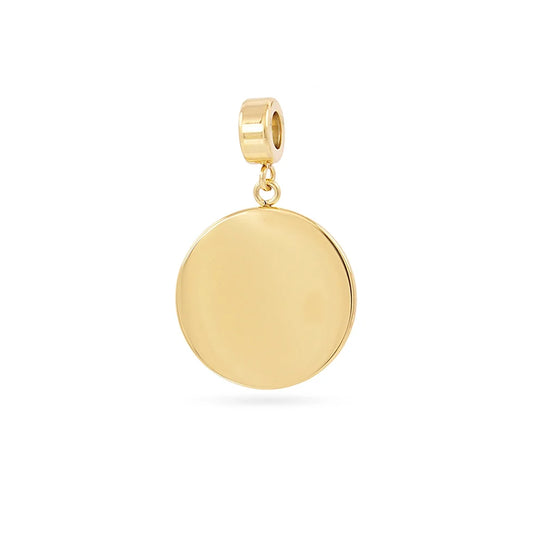 Charm medalla lisa redonda
