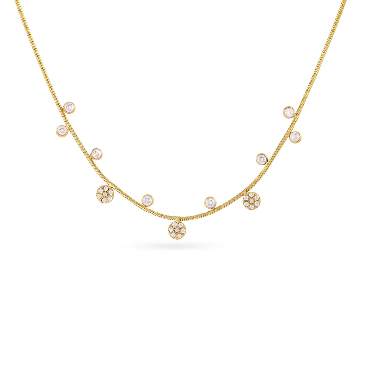 Collar Círculos circonitas