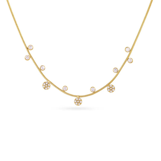 Collar Círculos circonitas