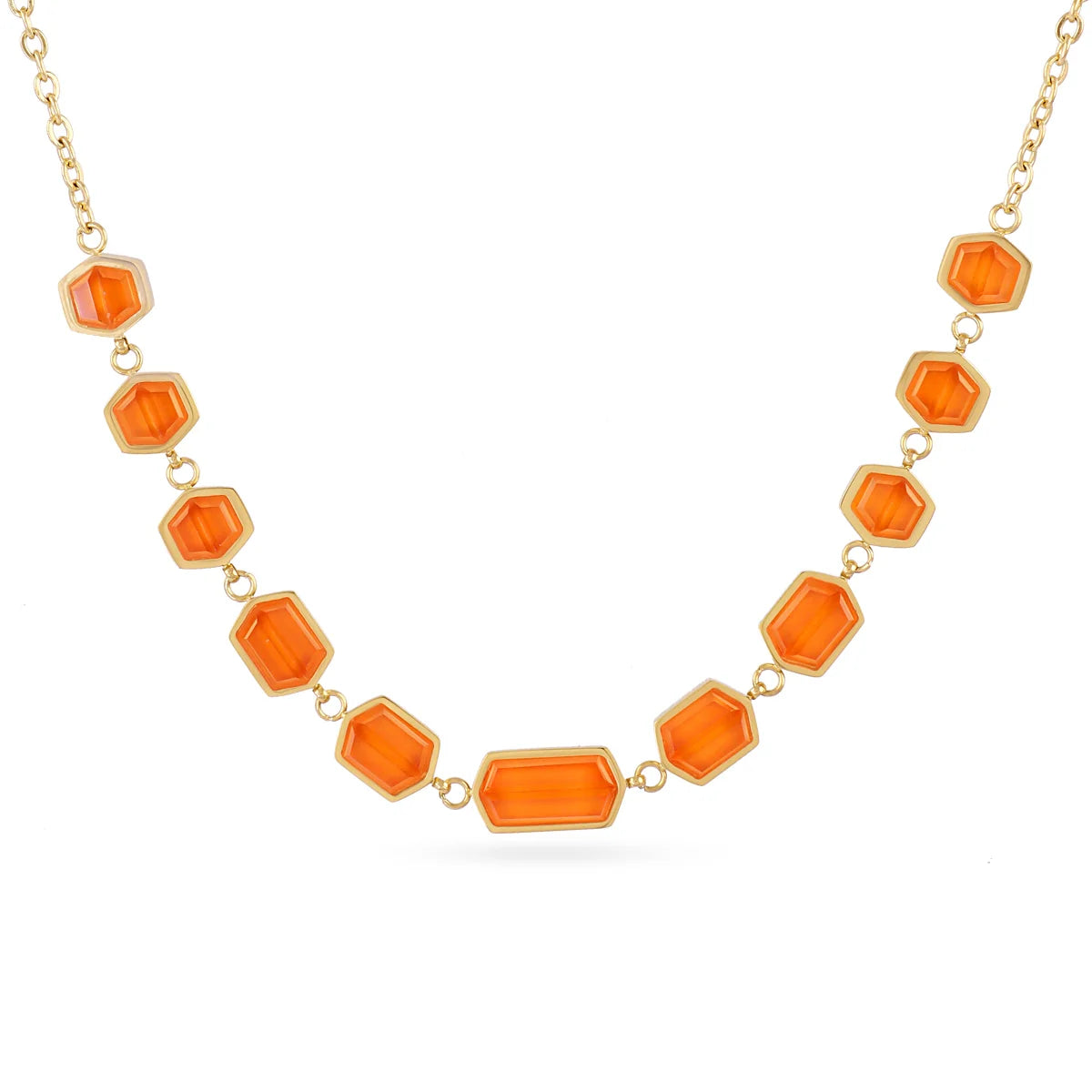 Collar Naranja Pixels