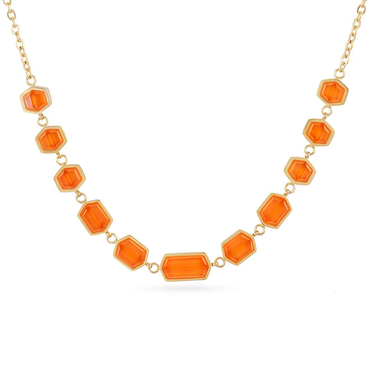 Collar Naranja Pixels