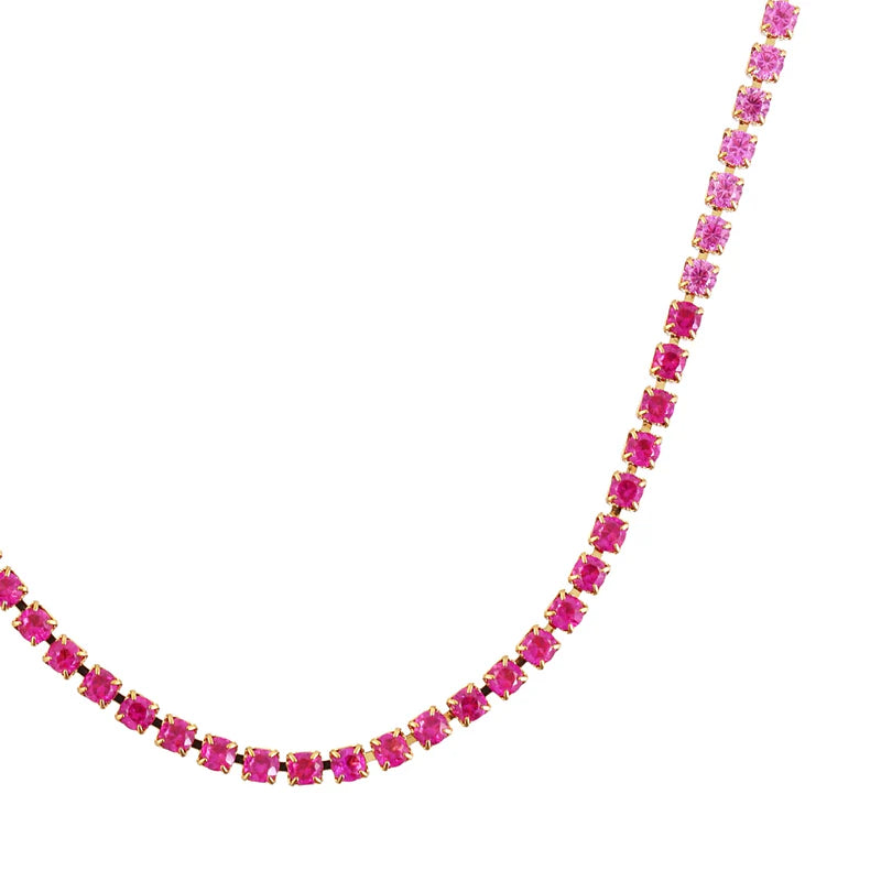 Collar Circonitas Rosa