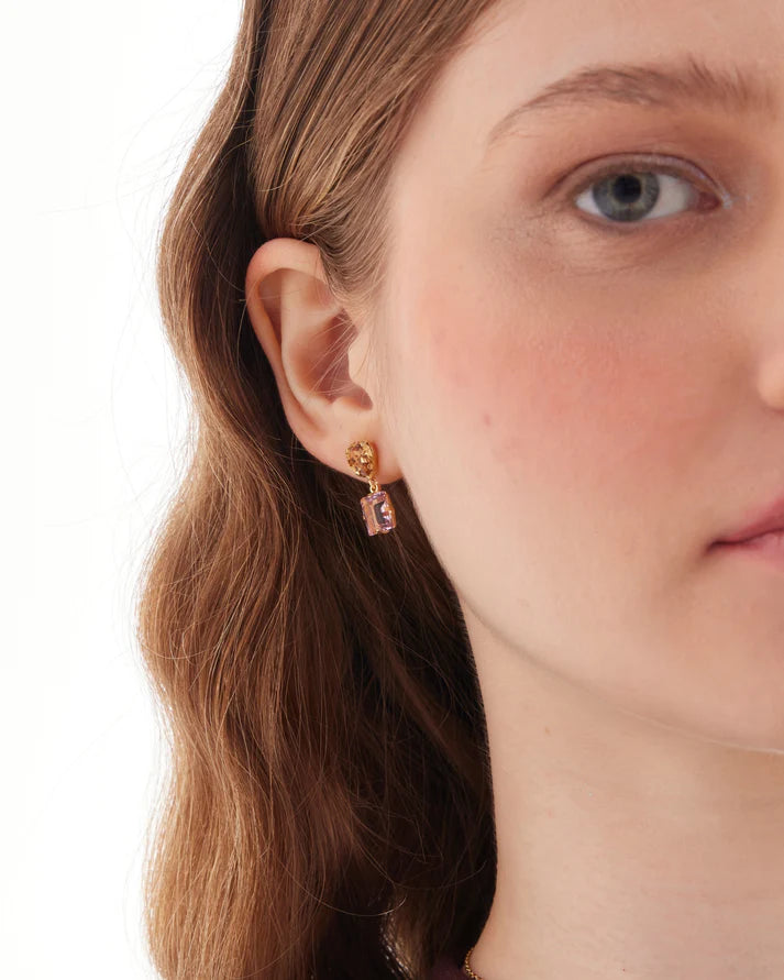 Pendientes Cortos Cristal Victoria Cruz