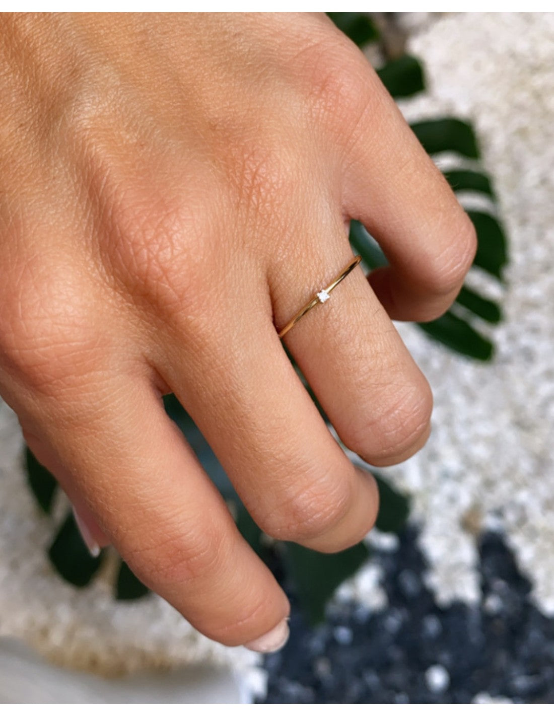 Anillo Mini Diamond 9kts