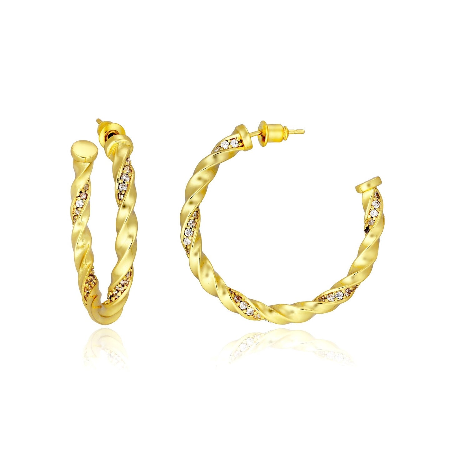 Aros enrollados con circonitas