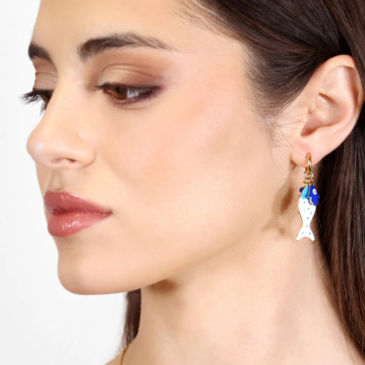 Pendientes Pez Azul