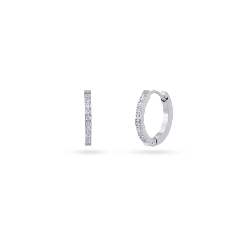 Aros Circonitas Plateados