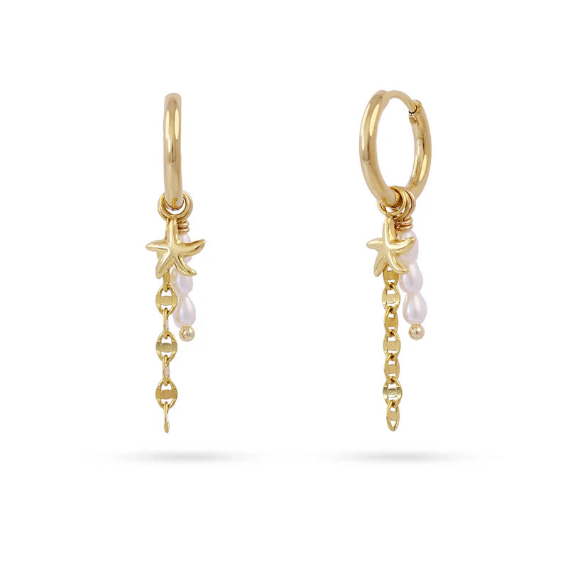 Aros Estrella y Perlas