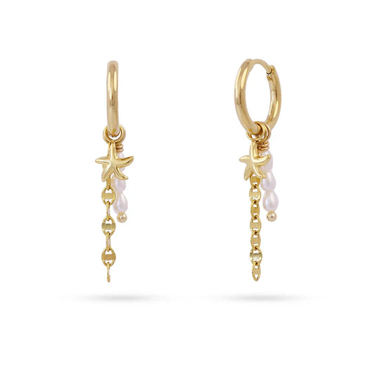 Aros Estrella y Perlas