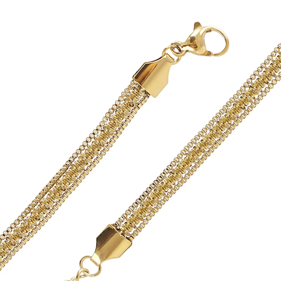 Pulsera cadena snake fina