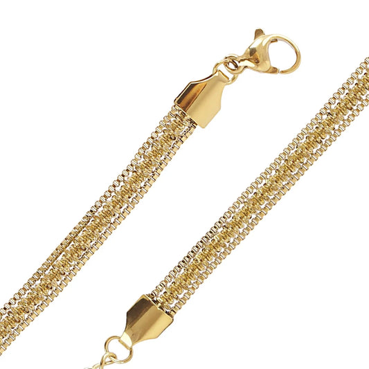 Pulsera cadena snake fina