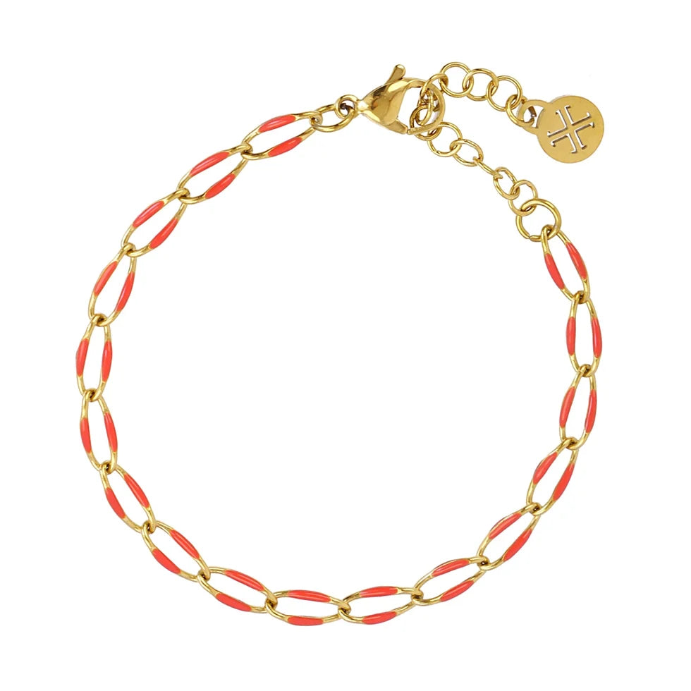 Pulsera eslabones esmalte