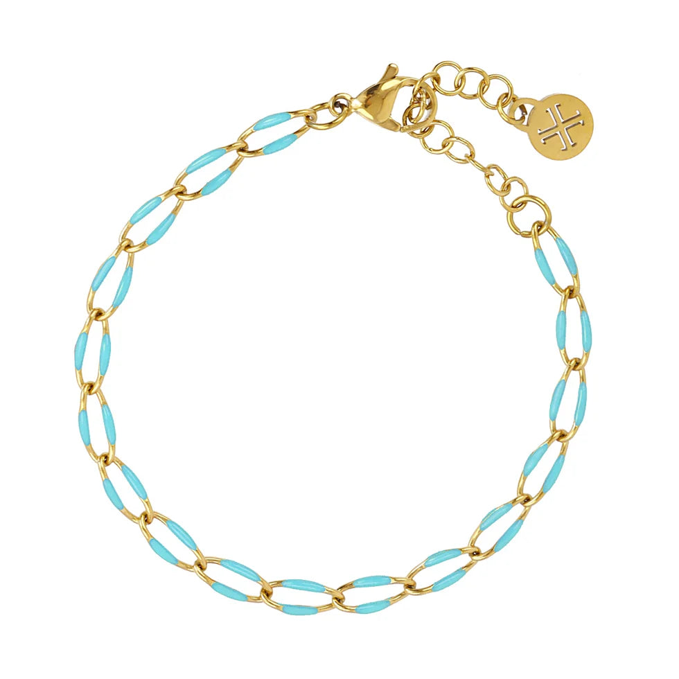 Pulsera eslabones esmalte