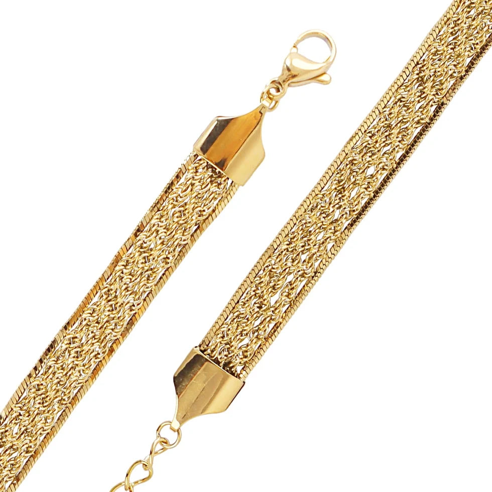Pulsera cadena snake ancha