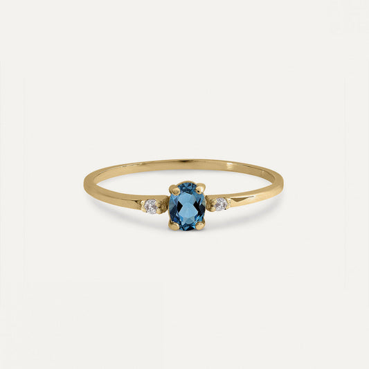 Anillo Piedra Oval 9kts