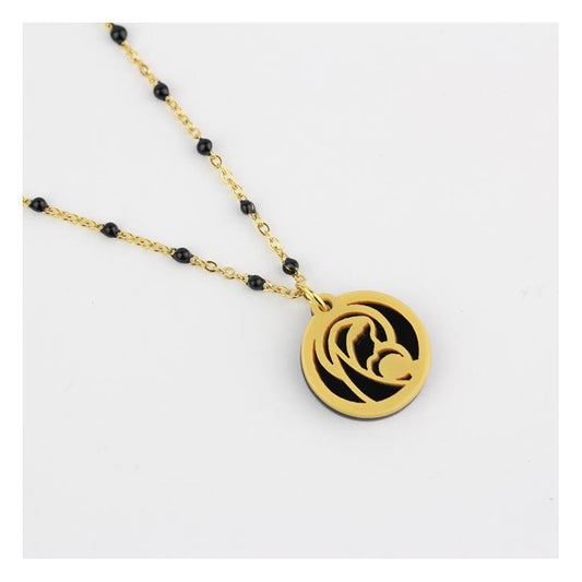 Collar Virgen Madre negro